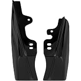 CARGLETRUE Black Motorcycle Mid Frame Air Deflectors Heat Shield | Fit for Harley Touring Road Glide Street Glide Electra Glide Road King 2001-2008