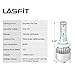 LASFIT LED Headlight Bulbs All-in-One Conversion Kit 9006 HB4-72W 7600Lm 6000K Cool White-Fog Lights/Low Beam Headlight Bulb Replacement