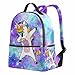 ALAZA Kids Unicorn Backpacks for Girls, Galaxy Girls School Bookbags for Elementary