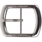 1 3/4" (44 mm) Nickel Free Center Bar Single Prong Oval Belt Buckle