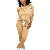 Mrskoala Two Piece Outfits for Women Tracksuit Sweat Suits Workout Jogging Sets Loungewear with Pocket