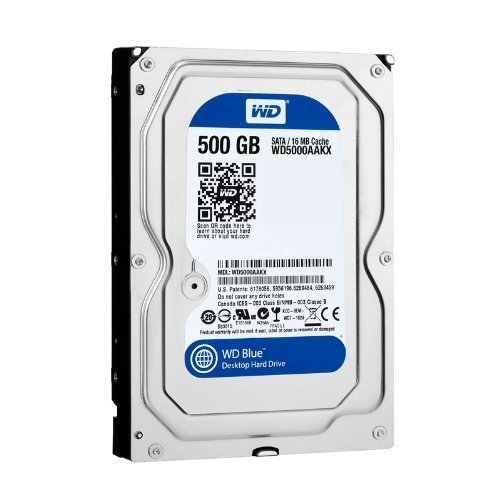 WD Blue 500GB  Desktop  Hard Disk Drive - 7200 RPM SATA 6 Gb/s 16MB Cache 3.5 Inch  - WD5000AAKX