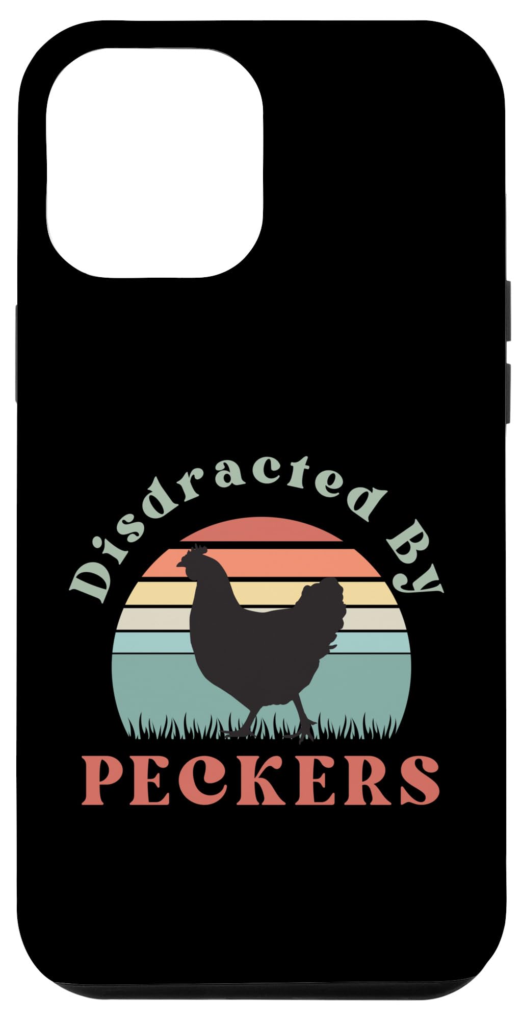 iPhone 14 Pro Max Chicken Lover Funny Adult Saying w Sunset, Chick Whisperer Case