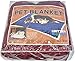 KritterWorld Pet Microplush Sherpa Snuggle Blanket, 50-Inch-by-60-Inch, Wine