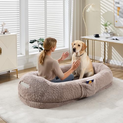 Garvee Human Dog Bed for Adult, 64.9" x 41.3" Large Giant Shared Bed for People…
