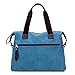 Lonson Unisex Large Capacity Multiple-pockets Shoulder Bag with Removable Strap Blue One Size