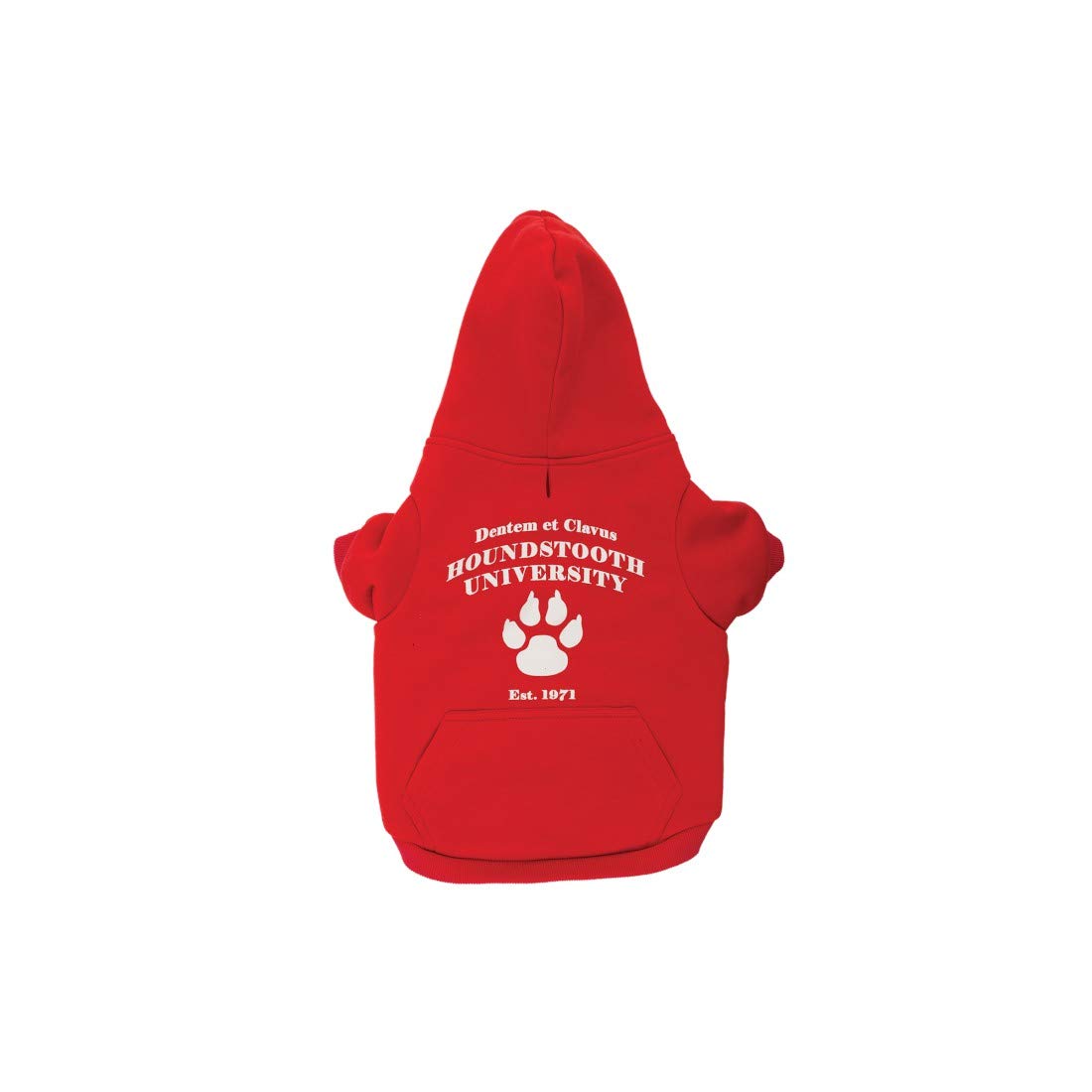 Ancol Dog Hoodie Red University Inspired Design for Pets - Paw Print Logo and Stylish Edge - 20cm Length 22-28cm Girth / XS