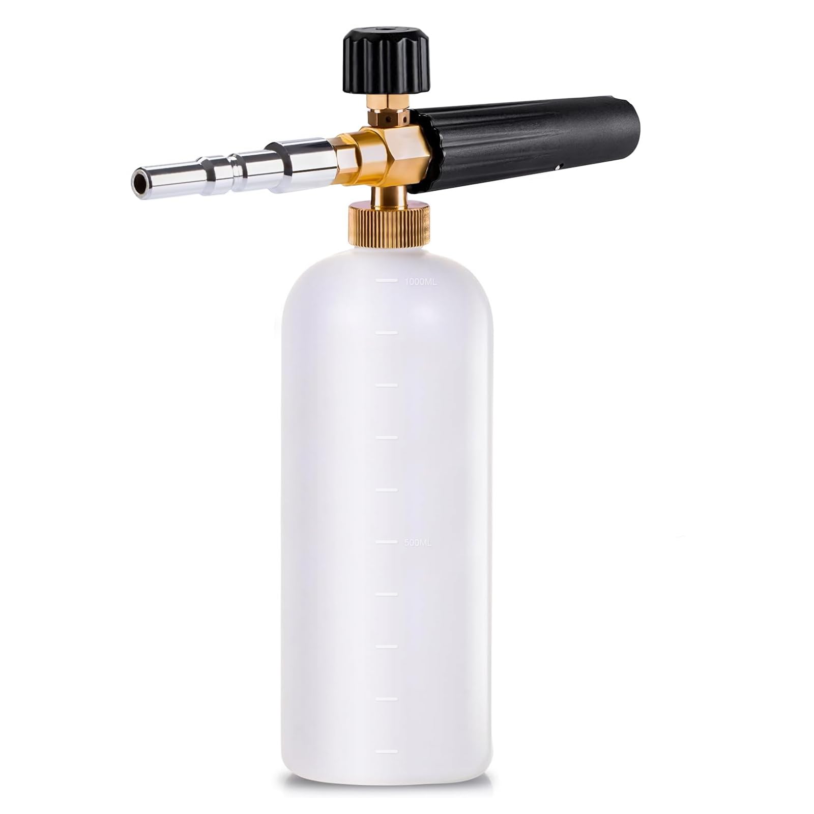 Stone Banks Snow Foam Lance for Nilfisk Alto/KEW/Kranzle/WAP Foam Cannon Adjustable Soap Sprayer Nozzle Foamer Bottle 1L, Foaming Gun for Pressure Washer