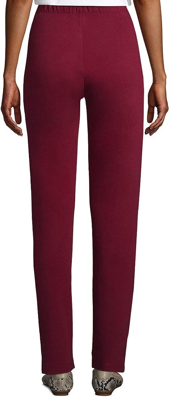 Lands' End Women's Sport Knit High Rise Elastic Waist Pull On Pants at  Women’s Clothing store