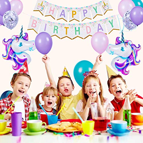 Aifun Unicorn Balloons Birthday Party Decorations Unicorn