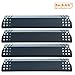 Hisencn Grill Replacement Parts for Nexgrill 720-0697, for Grill Master 720-0697, for Sunbeam 720-0697 Grill Burners Tube, Porcelain Steel Heat Plates, Temp Gauge/Heat Indicator 22551, 4-Pack