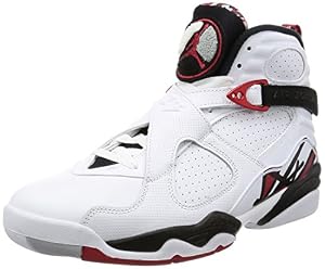 Image of Nike Mens Air Jordan 8 Retro Alternate White/Red-Black Leather Size 9.5