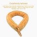 fowong Under Door Draft Stopper, 36 inch Long Door Seal Gap Blocker Sound Reducer Door Sweep with Hook Tape, Light Orange