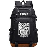 Gumstyle Attack on Titan Luminous School Bag College Backpack Bookbags Student Laptop Bags