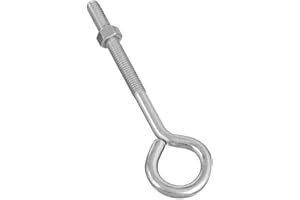 National Hardware N221-283 2160BC Eye Bolt in Zinc plated, 3/8" x 6", Pack of 1