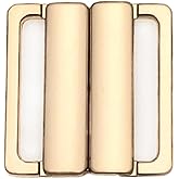 VEVESI 1" Back Bra Clasp Replacement Part Metal Closure Sewing Supplies (Light Gold 25mm)