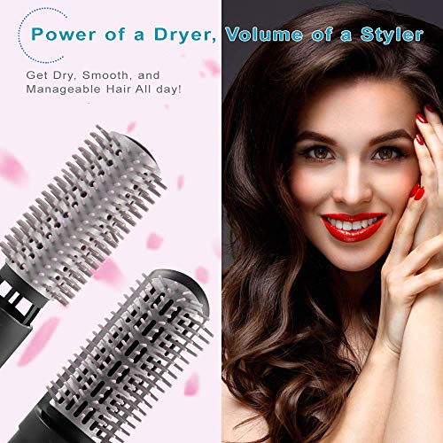 One Step Hair Dryer and Volumizer - 2 in 1 Blow Dryer Hot Air Brush Hair Styling Tool - Ceramic Negative Ion Technology - Anti-Scald and Auto Shutoff Safety Feature