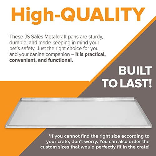 Replacement Tray For Dog Crate ChewProof and CrackProof Metal Pan for