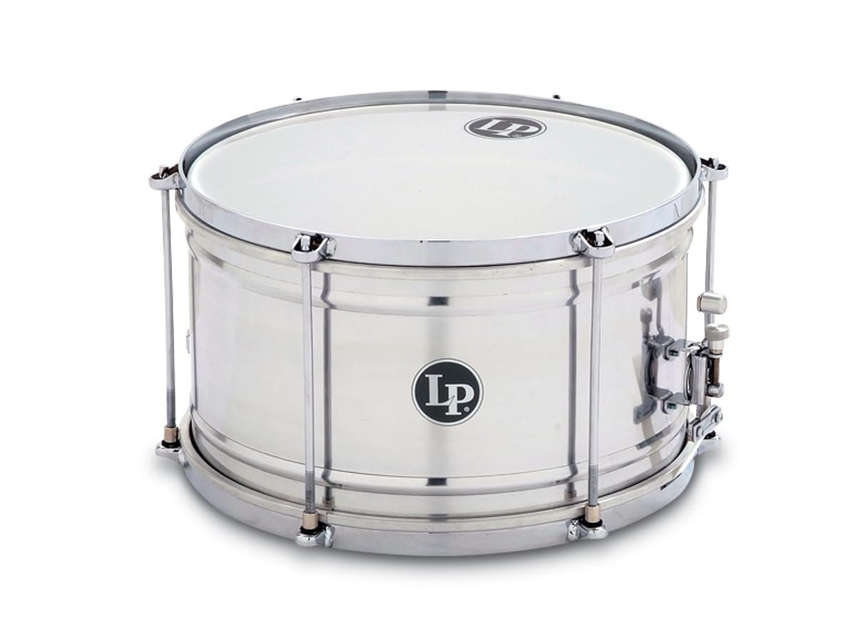 LP Latin Percussion Caixa Brazilian 12" x 7" Kessel: Aluminium, Kunststoffbespannung, 6 Stimmschrauben, 12-spiraliger Snareteppich, LP3212, Snare, Drum, Trommel, Marchingsdrum, Samba