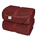 Chakir Turkish Linens Turkish Cotton Luxury Hotel & Spa Bath Towel, Bath Sheet - Set of 2, Cranberry