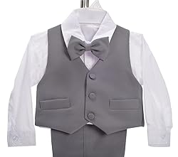 Dressy Daisy Toddler Boy' 5 Pcs Set Formal Tuxedo