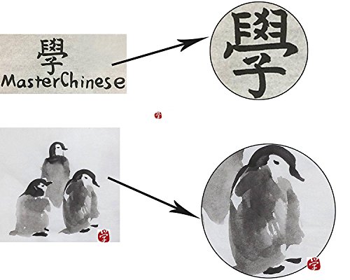 MasterChinese Chinese Calligraphy/Kanji/Sumi Drawing/Watercolor Brush (Medium Size) for Beginners with Introduction - Thumbnail 5