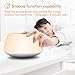 VEHOLION Light Therapy Lamps, Sleep Therapy Wake Up Light Alarm Clock with Sunrise Simulation and 4 Natural Sounds, Snooze Function and Timer White Noise Sound LED Rechargeable, MY-6