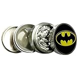 Grinder Batman Bat Signal Logo D1 Chrome Silver 2.5