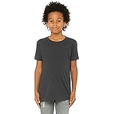 Bella + Canvas Youth Jersey Short-Sleeve T-Shirt M DARK GREY
