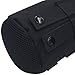 Cevinee Ultra-Light Tactical MOLLE Water Bottle Pouch, Drawstring Open Top & Mesh Bottom Travel Water Bottle Bag - Black