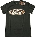 Ford Camouflage Round Logo T-Shirt Heather Blue