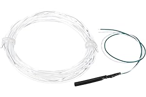 PATIKIL 2.5mm 5m PMMA Side Glow Fiber Optic Cable Kit, with LED Illuminator 12V 0.1W Testing Light Source Decoration for Home