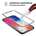 AuideasiPhone X Screen Protector, iPhone X Tempered Glass [3D Full Coverage] Bubble Free Screen Protector [Anti-Scratch] for iPhone X-Black [2-Pack]
