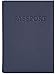 Simpac RFID Blocking Passport Holder, Passport Wallet, Travel Wallet, Passport Cover Case Crosshatch (blue)