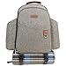 HappyPicnic Insulated Picnic Backpack for 2 Persons with Full Set of Tablewares, Roomy Cooler Compartment, Bottle Holders and Large Waterproof Picnic Rug Brushed Khaki