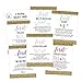 Hadley Designs 6 Wedding Milestones Gift, Wine Bottle Labels or Sticker Covers, Bachelorette Engagement Party Present, Perfect Best Registry for Bride to Be, Firsts for The Newlywed Basket Ideas