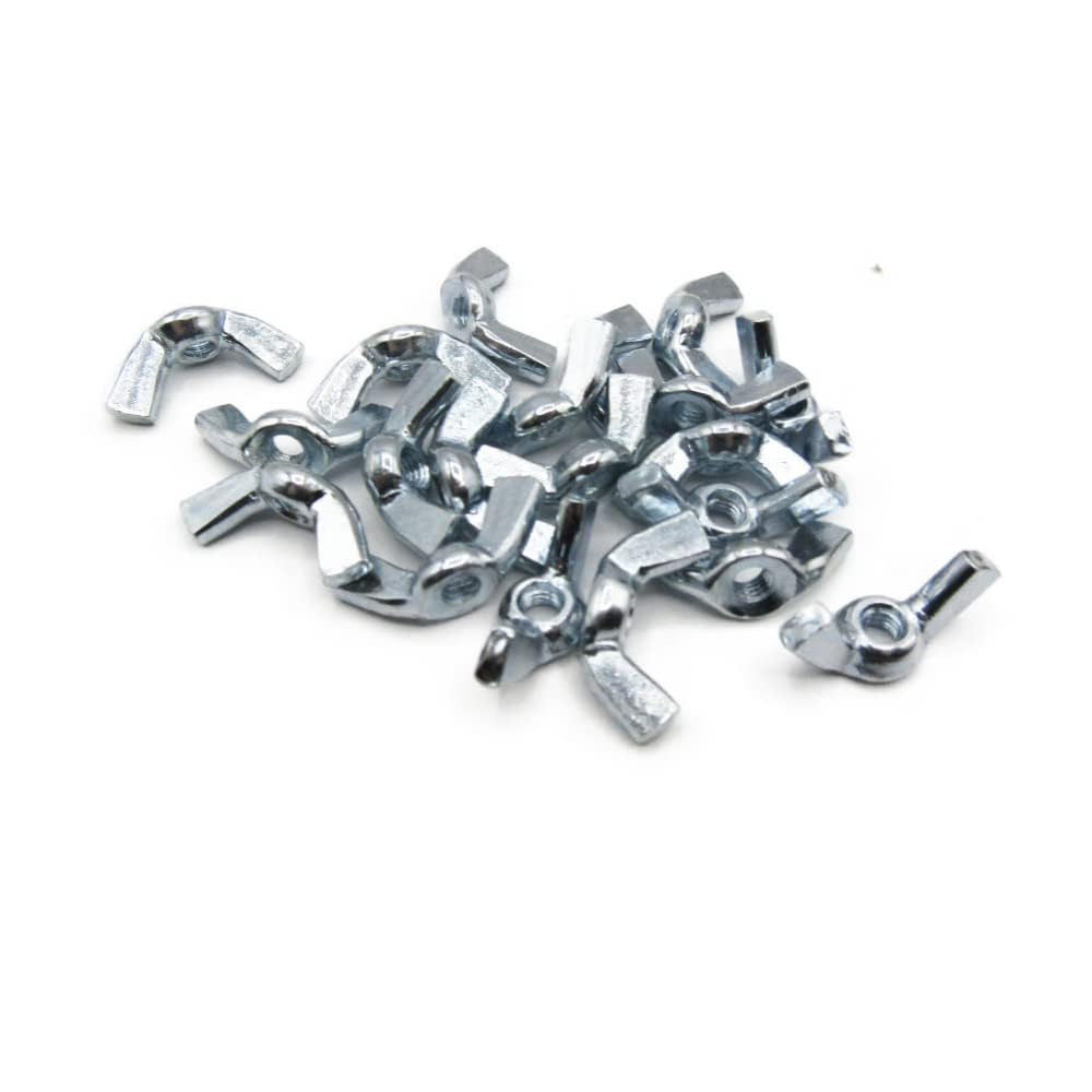 TOP-VIGOR 20Pcs Wing Nuts, M4 Butterfly Nut, Hand Twist Tighten Fasteners for DIY Tools, Electronic Devices Hardware, Automotive, Wood Products,Mechanical Equipment Fixings