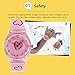 Zeiger KW008 Easy Read Young Girls Children Teen Wrist Kids Watches, Sweet Heart Shape Band (Pink)
