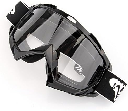 LUO Adjustable Motorcycle Outdoor Sports Bike Racing Riding Protect Goggles Glasses EyeWear Sunglasses UV-Protection Clear Lens