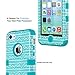 ULAK iPhone 5C Case, 3in1 Anti Slip iPhone 5C Case Hybrid with Soft Flexible Inner Silicone Skin Protective Case Cover for Apple iPhone 5C Zigzag + Blue