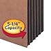 Smead Tuff Expanding Pockets, Set of 10 Accordion File Organizers for File Folders, Straight-Cut Tab, 5-1/4 inch Expansion, Letter Size, Office Supplies, Document Organizer (73390)