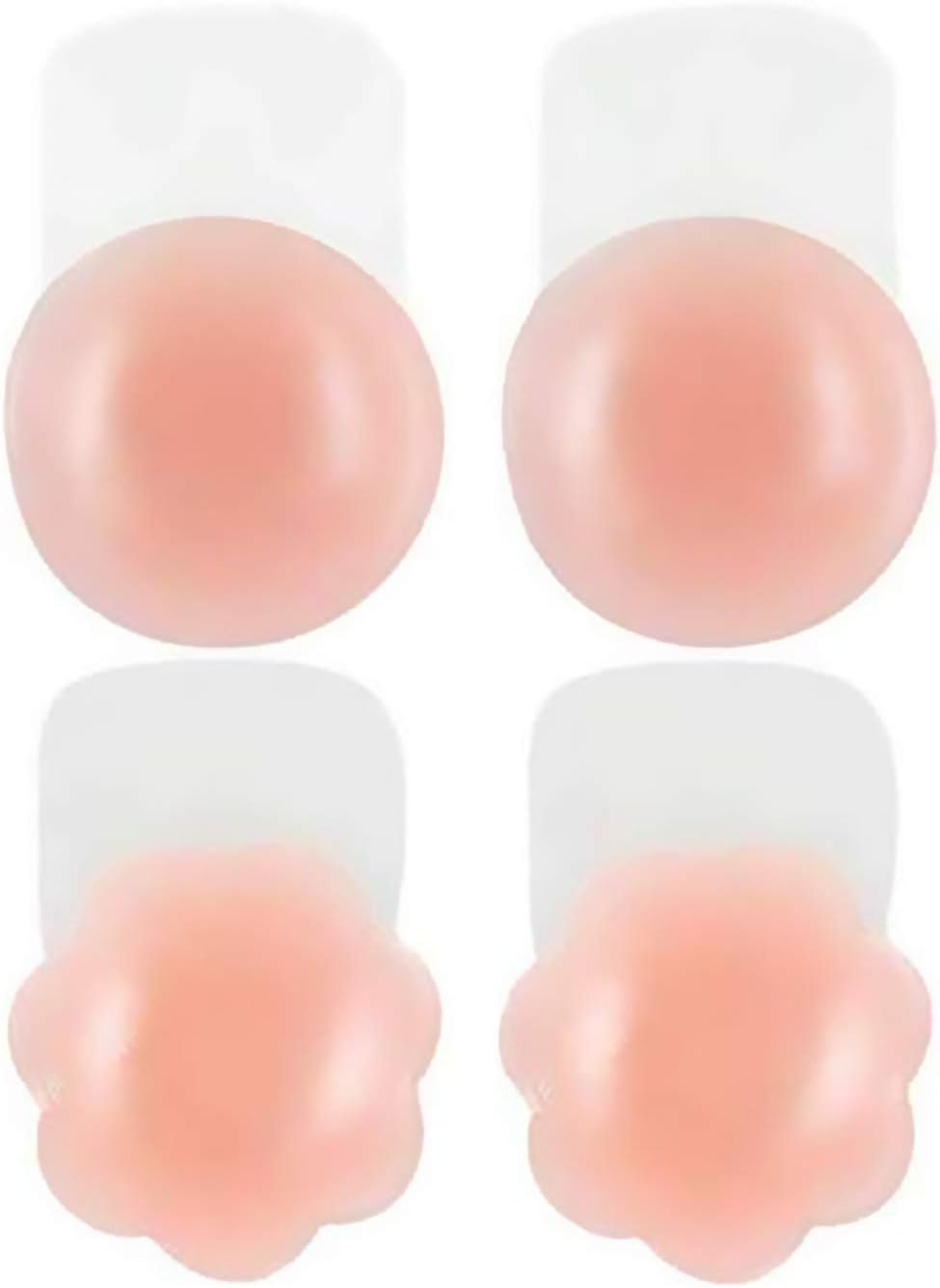 Invisible Bra -Reusable Silicone Breast Lift Tape Adhesive Sticky On Strapless Backless Freedom Push Up Bra with Nipple Covers