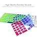 TOP CASE - Ultra Thin Silicone Soft Keyboard Cover Compatible with Apple Magic Keyboard with Numeric Keypad Model: MQ052LL/A A1843 (US Layout, 2017 Released) - Rainbow
