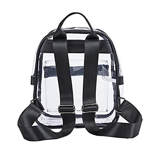 Mini Clear Backpack,Stadium Approved Clear Backpack with Front