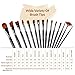 CP Art Watercolor Brushes 15 Piece Acrylic Paint Set – Includes Carrying Case With Brush Stand For Hobby And Face Painting