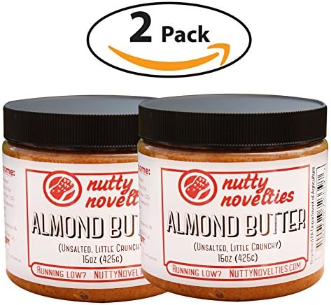 Nutty Novelties Classic Almond Butter - High Protein, Sweet Almond Butter - No Added Sugar - All-Natural, Pure Almond Butter Free of Cholesterol & Preservatives - Vegan Almond Butter - 30 Ounces