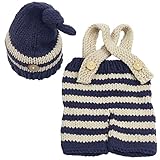 Jastore Newborn Infant Baby Boy Photography Prop Costume Cute Cap Pants (Style 8)