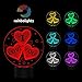I Love You Gift 3D Illusion Night Light 7 Color A Great Anniversary Gift Idea or a Unique Way to Tell Someone How Much You Love Them Perfect for Valentines Day Comes with Mains Plug and USB Cable