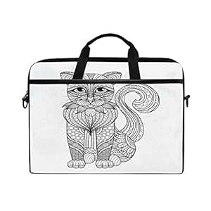 Amazon.com: Laptop Computer Line Art Cat Notebook Shoulder