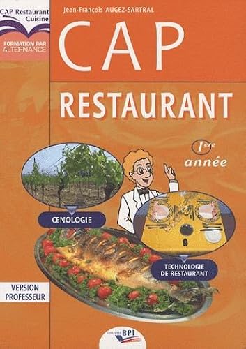 Download Technologie de restaurant Oenologie CAP 1re année : Version professeur PDF